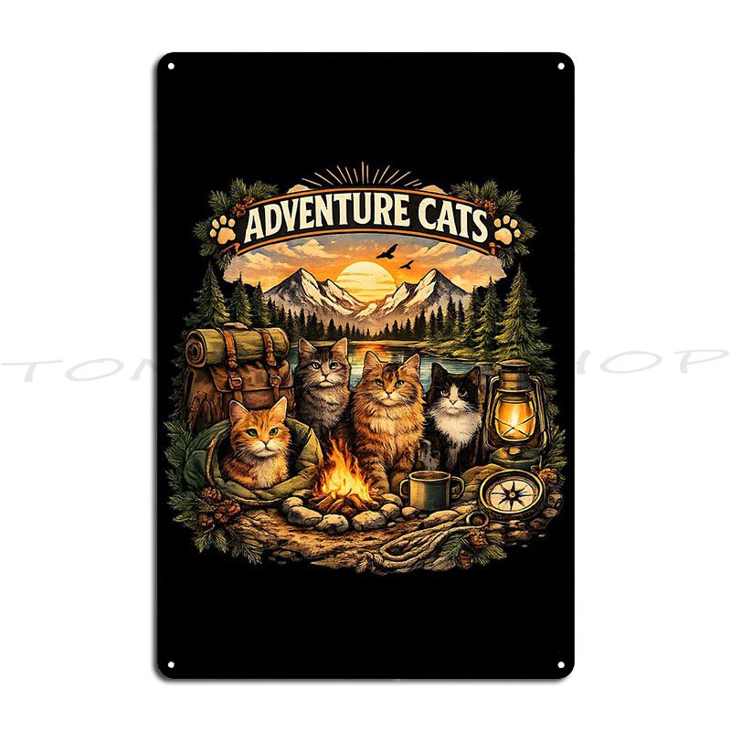 Outdoor Adventure Cinema - Adventure Cats Cute Cat Lover Outdoor
