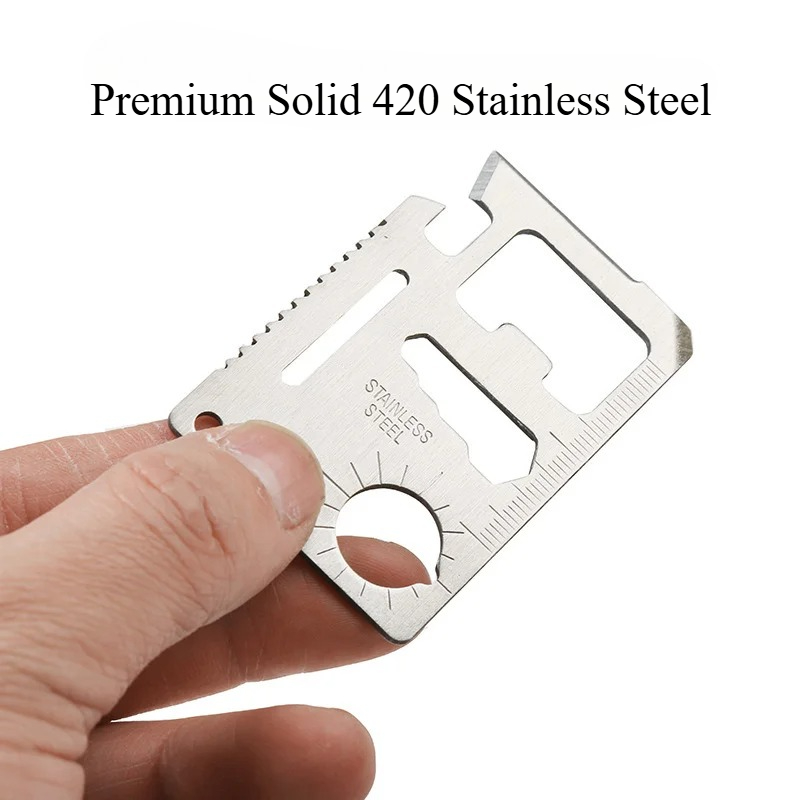 Camp Knife Multi - 1Pc EDC Credit Card Knife Stainless