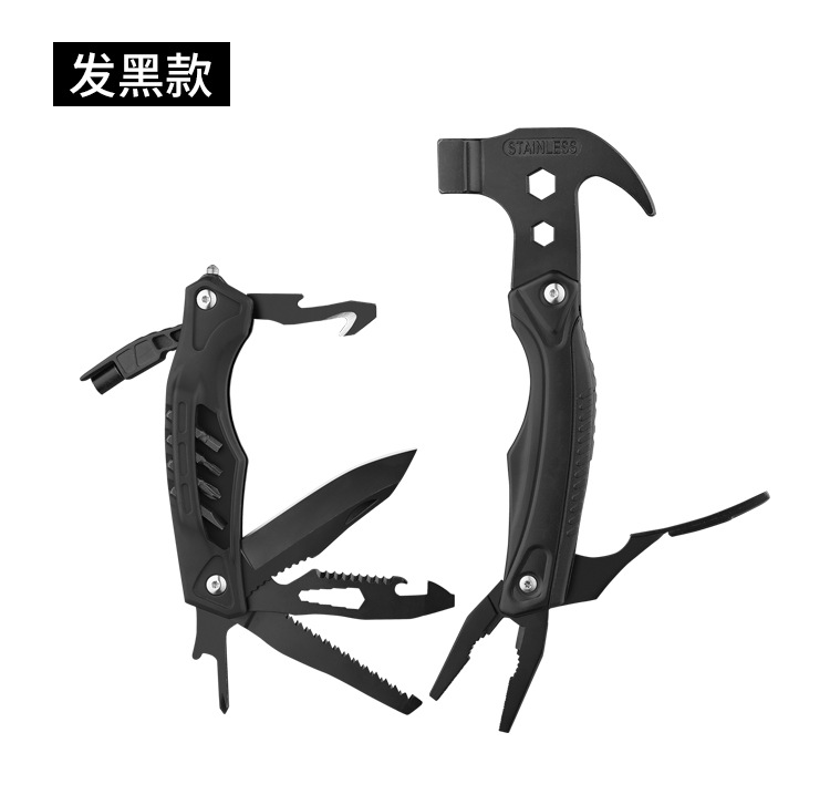 Camp Knife Multi - Outdoor Multifunctional Sheep Horn Hammer Detachable