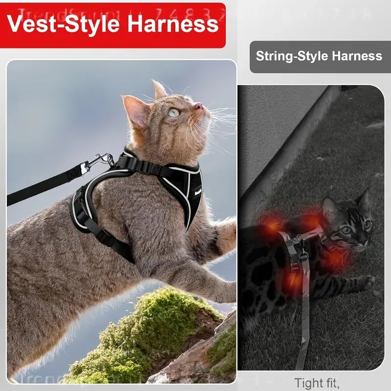 Cat Harness And Leash Set Anti - огляд і ціна Outdoor Adventure Walks