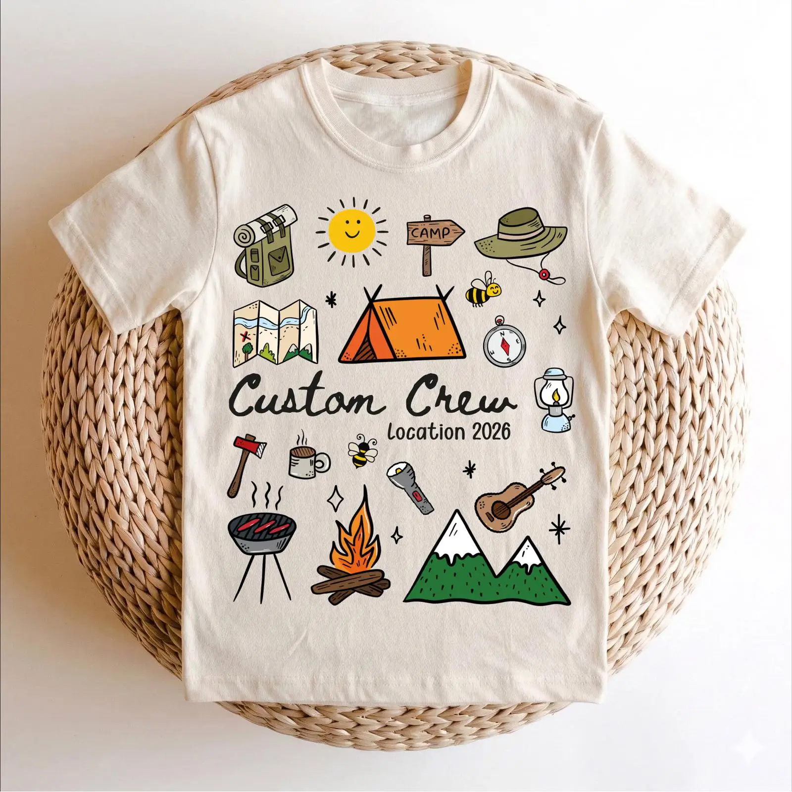Custom Camping Crew 2026 T Shi - огляд і ціна Outdoor Adventure Group