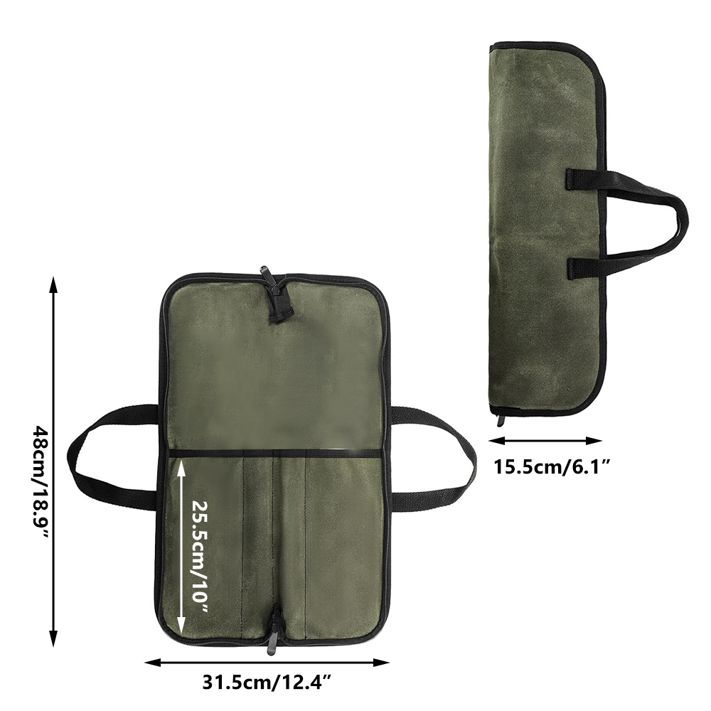 Waxed Canvas Knife Roll Bag Mu - огляд і ціна Camp Knife Multi
