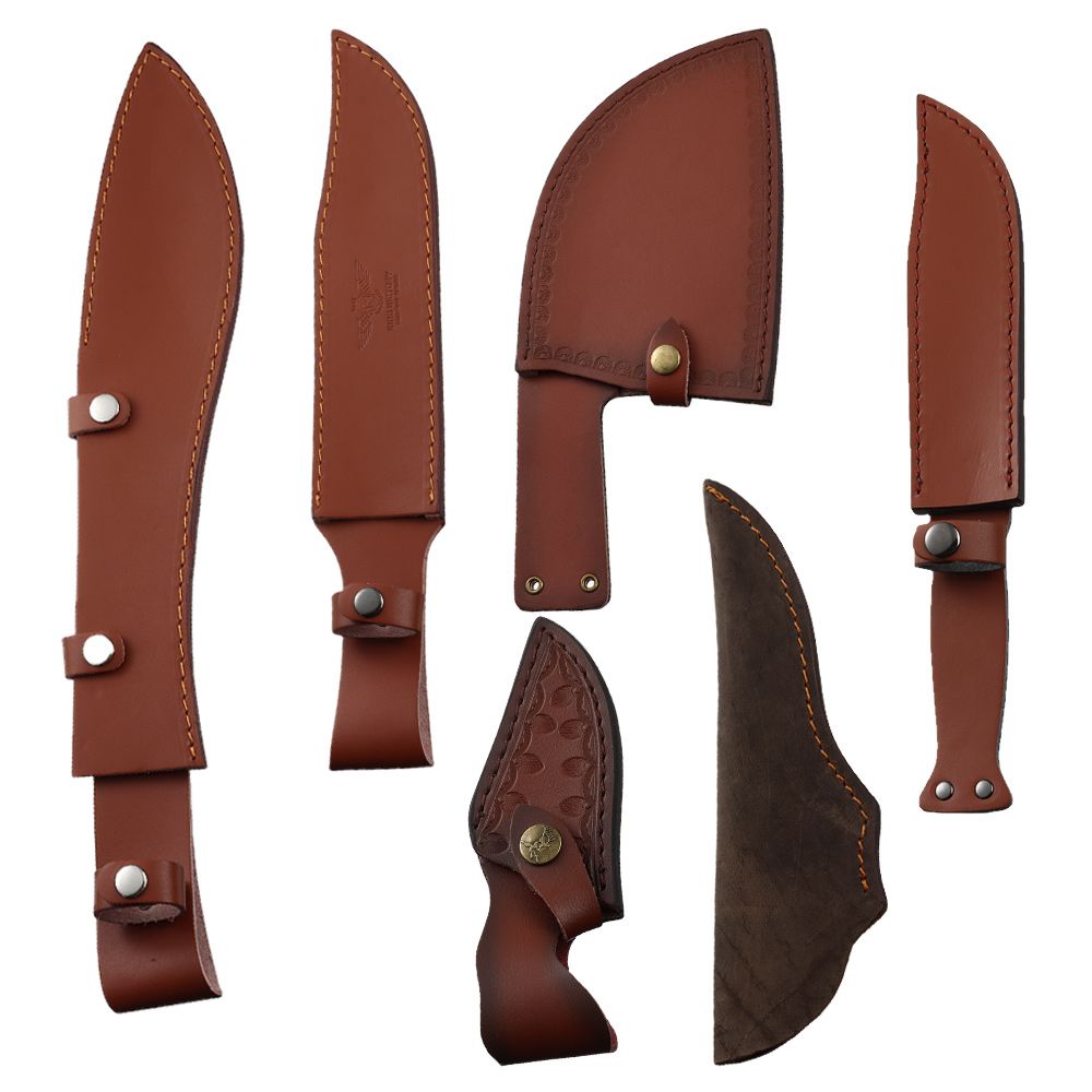 Brown Leather Sheath Holder Po - огляд і ціна Camp Knife Multi